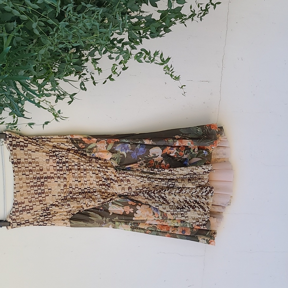 FUZZI JEAN PAUL GAULTIER Ruched Mermaid Skirt S Convertible Strapless Dress Y2K - Picture 12 of 16